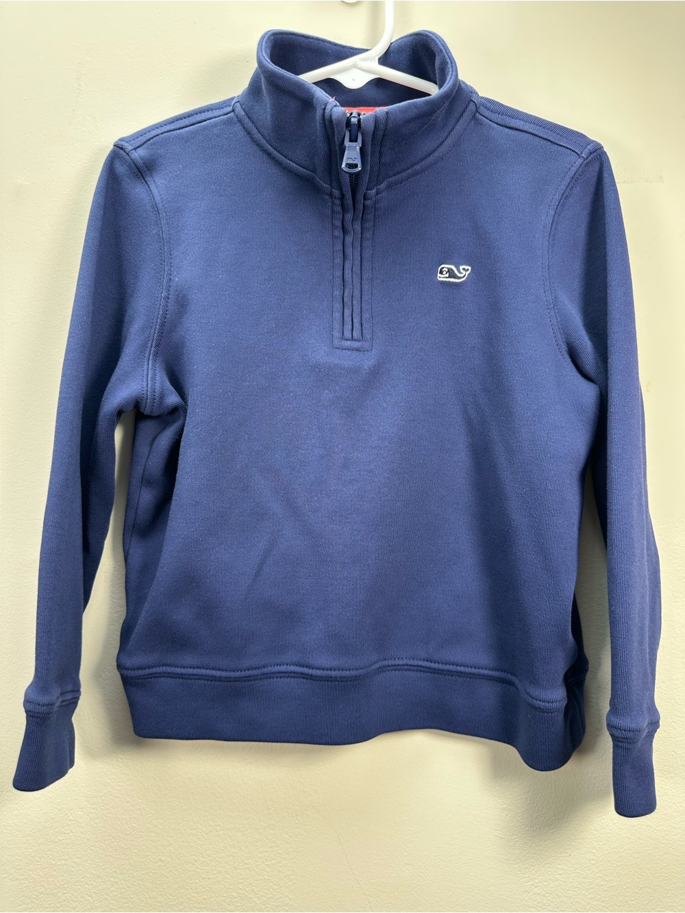 Vineyard Vines 100% Cotton Quarter-Zip Pullover Sweatshirt, Navy Blue, 4T